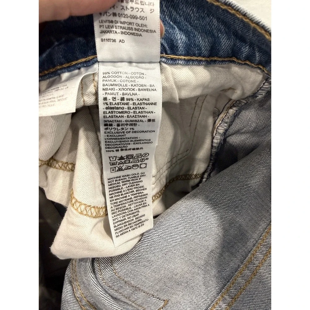 Levi's 559 Relaxed Straight Jeans Mens 38x34 Blue Denim Stretch 00559-0603